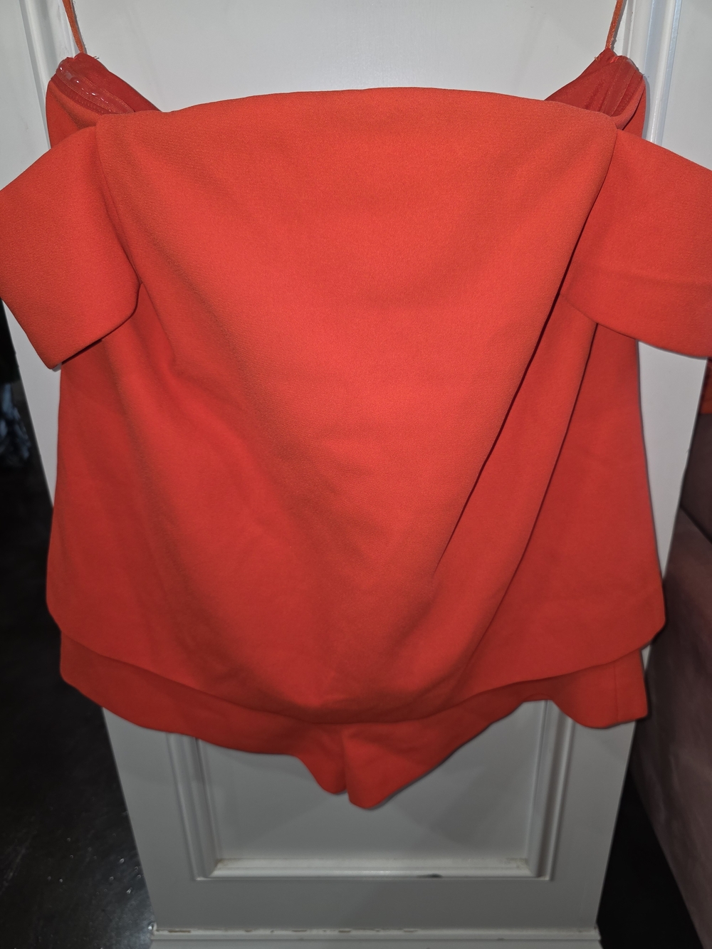 C/MEO Collective Red/Orange Romper